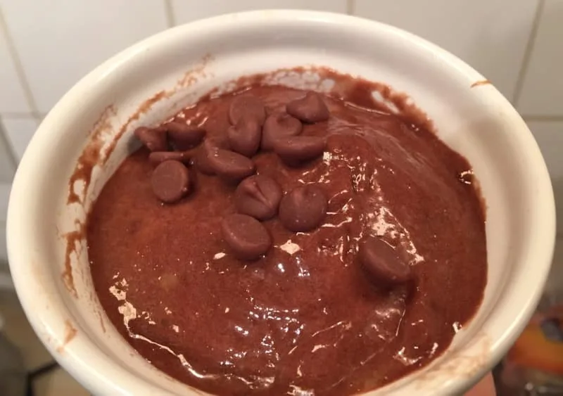 Homemade healthy-ish Banana and Chocolate ice cream