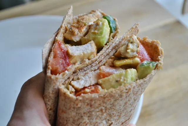 Cajun Chicken Avocado Salad Wrap Recipe - 1