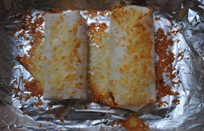Cheese and mixed bean veggie wraps 1