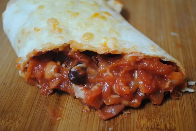 Cheese and mixed bean veggie wraps recipe