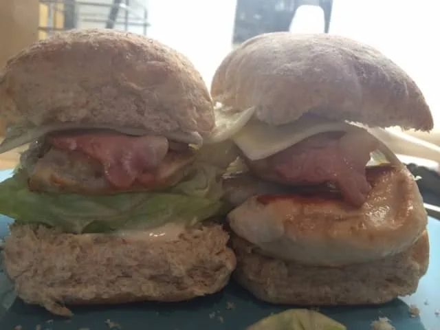 Chicken and Bacon Burgers