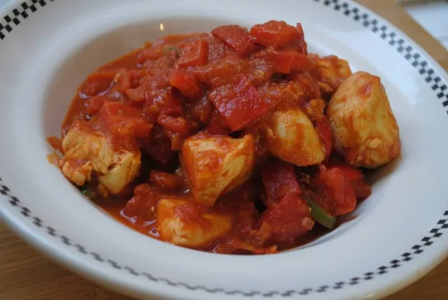 Simple Chicken Jalfrezi student recipe