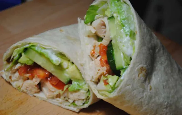 Chicken salad wraps recipe: Ultra quick and ultra healthy