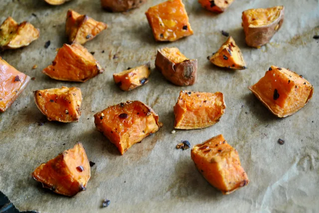 Chilli and black pepper roasted sweet potato recipe - 2