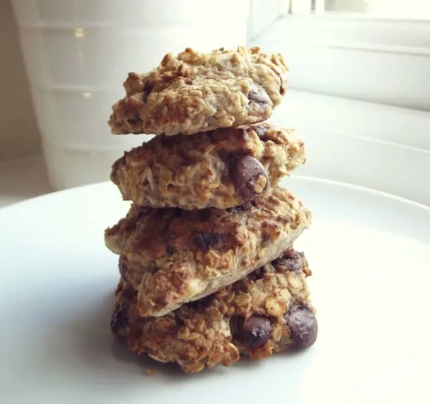 Chocolate Chip & Banana Oatmeal Cookies recipe