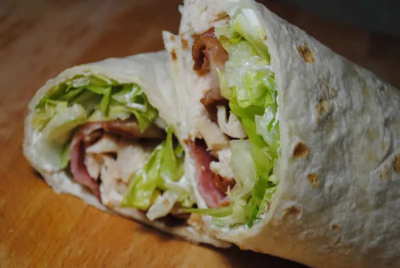 Crunchy Chicken & Bacon Wraps recipe
