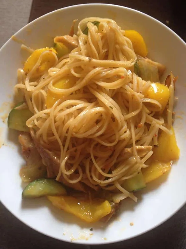 Easy Sweet Chilli Chicken Noodles recipe