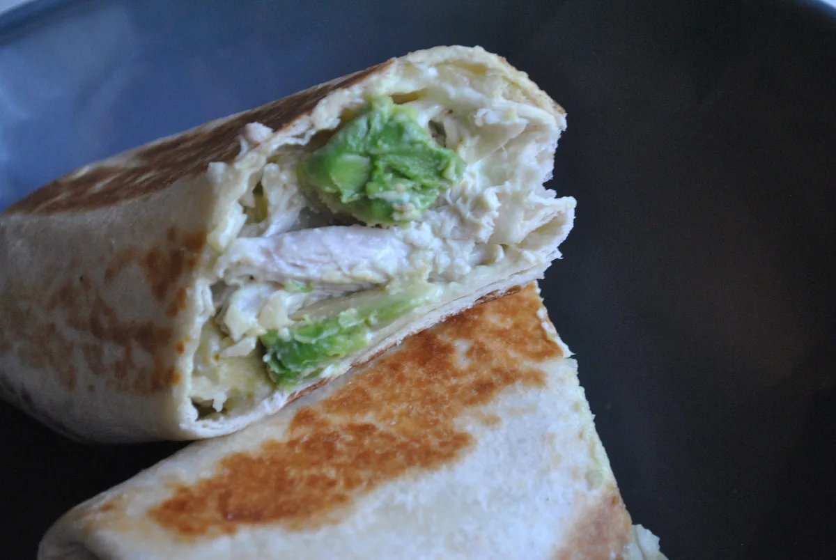 Healthy Crispy Chicken and Avocado Wraps recipe - 1