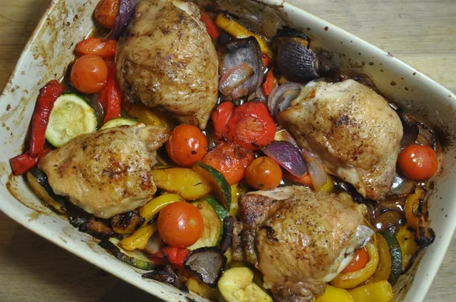 Healthy Lemon Roast Chicken Vegetable Recipe - 3
