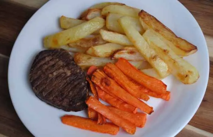 Healthy Vegetarian Steak and Chips  - 2
