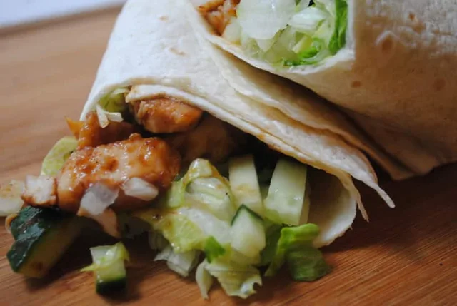 Hoisin chicken (or turkey) wrap recipe
