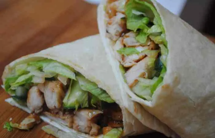 Hoisin chicken wrap 2