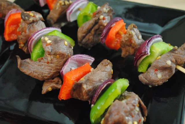 Hot and Sour Beef Kebabs BBQ recipe