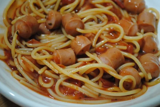 Hot Dog Spaghetti Recipe