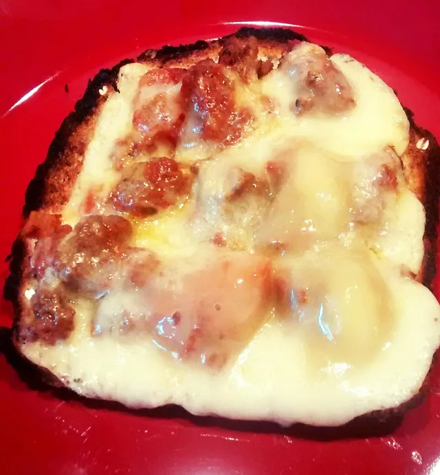Leftover bolognese toasties