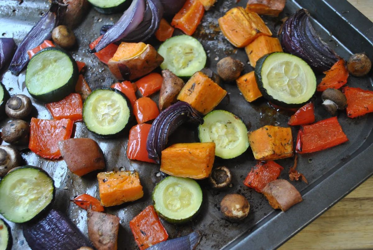 Roasted Vegetables One Tray Bake Recipe - 1