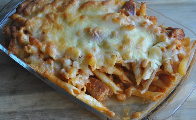 Sausage and Baked Bean Pasta Bake Recipe - 3