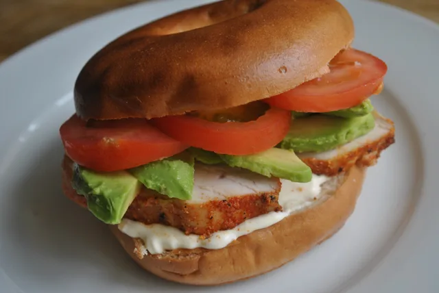 Stuffed Turkey and Avocado bagels recipe - 1