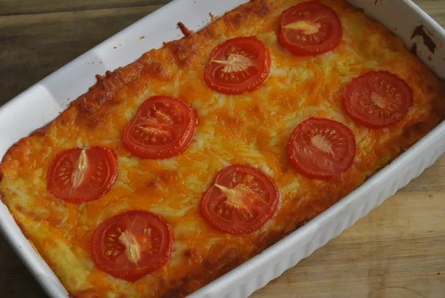 Super Simple and Cheap Cheese and Potato Pie recipe - 2