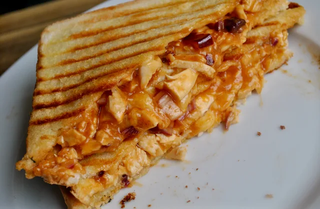 Ultimate BBQ Chicken Cheesy Toastie Recipe - 1