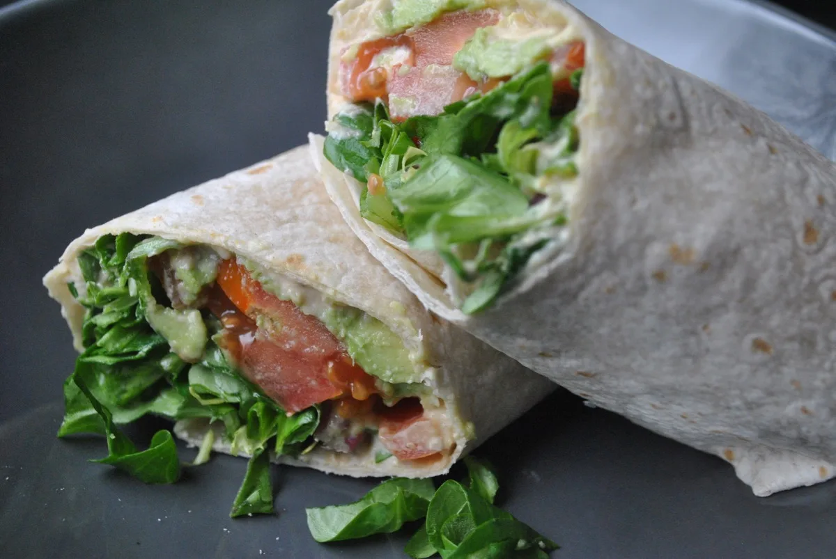 Vegan Hummus and Veggie Wrap recipe - 1