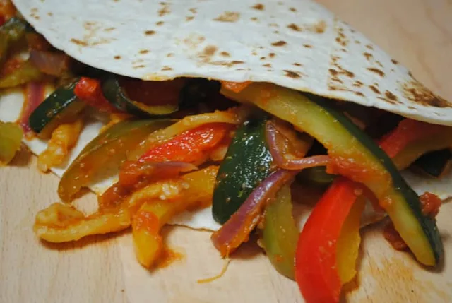 Vegetable fajitas
