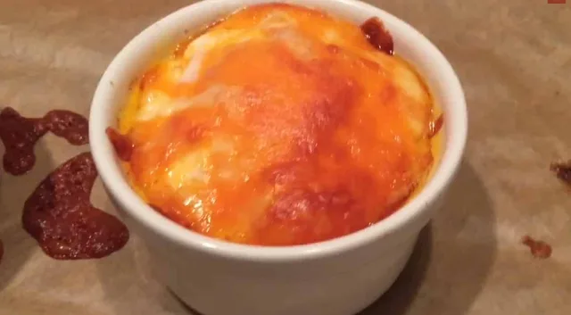 Easy cheesy baked eggs recipe