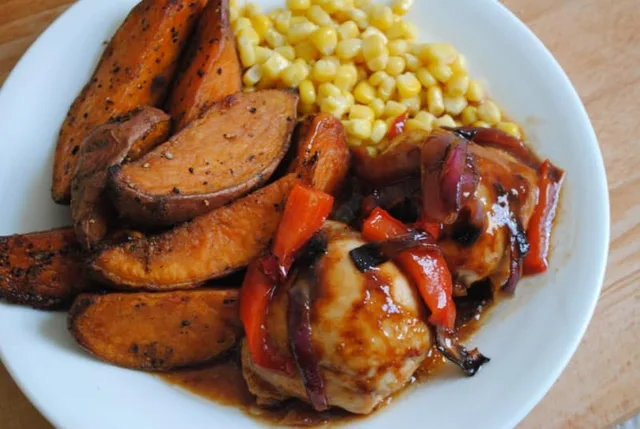 One Pan Sticky BBQ Chicken Recipe