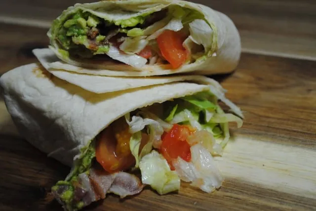 BLTA (Bacon, Lettuce, Tomato and Avocado) Wraps recipe