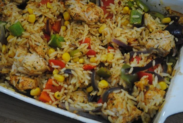One Dish Cajun Chicken Rice Recipe