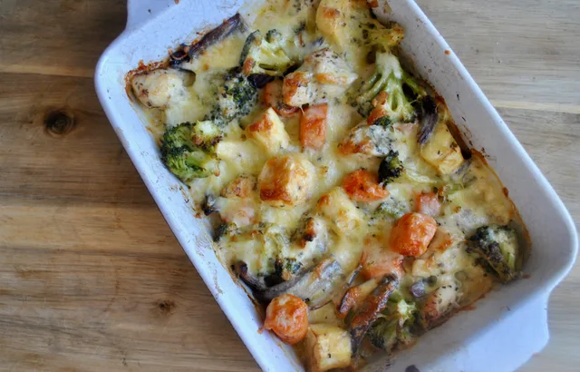 cheesy chicken vegetable bake recipe - 2