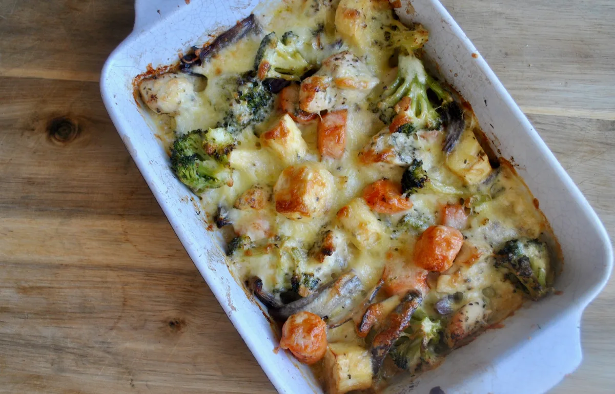 cheesy chicken vegetable bake recipe - 2