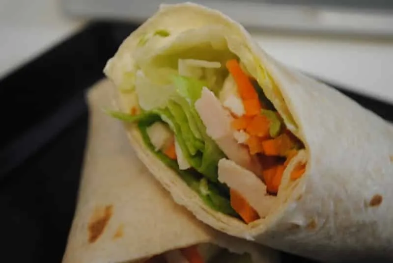 Chicken And Carrot Avocado Wraps Recipe