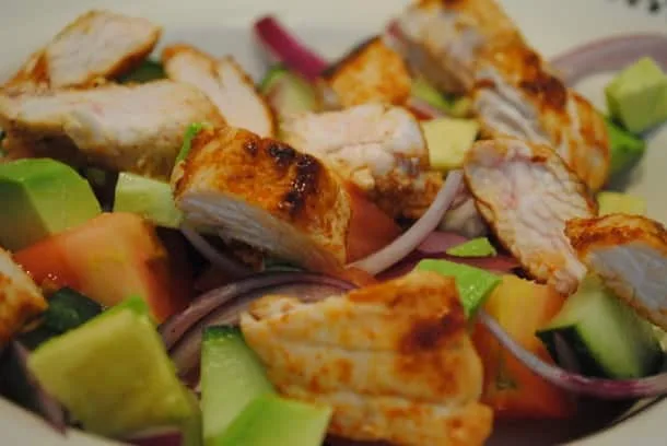 Paprika Chicken Salad With Avocado Recipe