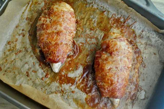 chicken wrapped bbq cheese bacon recipe - 1