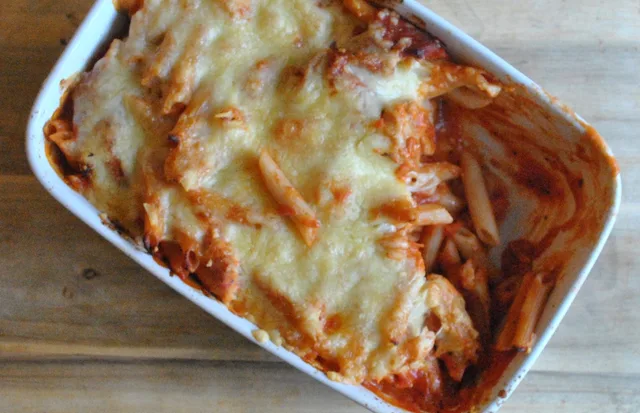 chorizo chicken pasta bake - 7