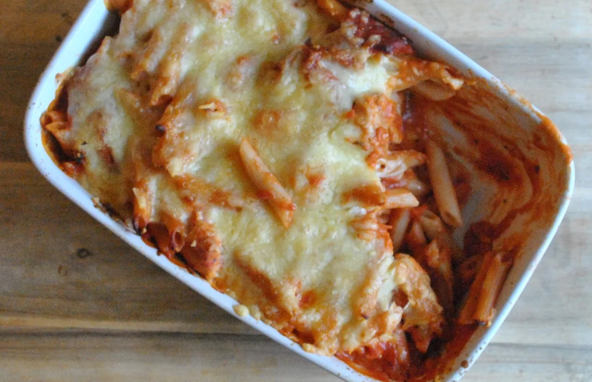 chorizo chicken pasta bake - 7
