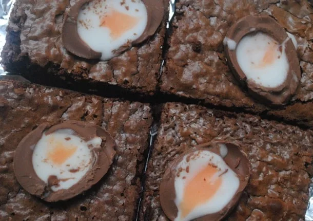 Cadbury Creme Egg brownies recipe