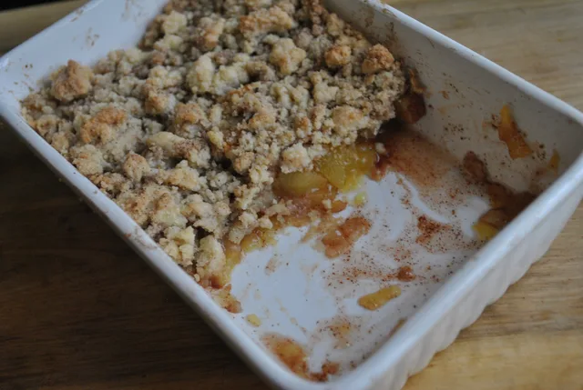 easy peach crumble recipe how to - 3