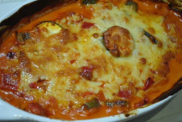 ‘End-of-week bake’ – a versatile veggie dish