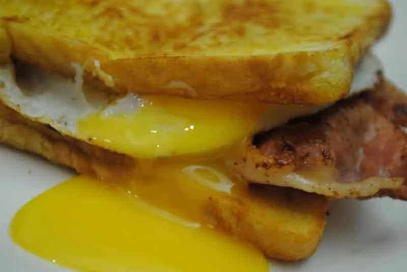 Ultimate One Pan Hangover Fried Sandwich recipe