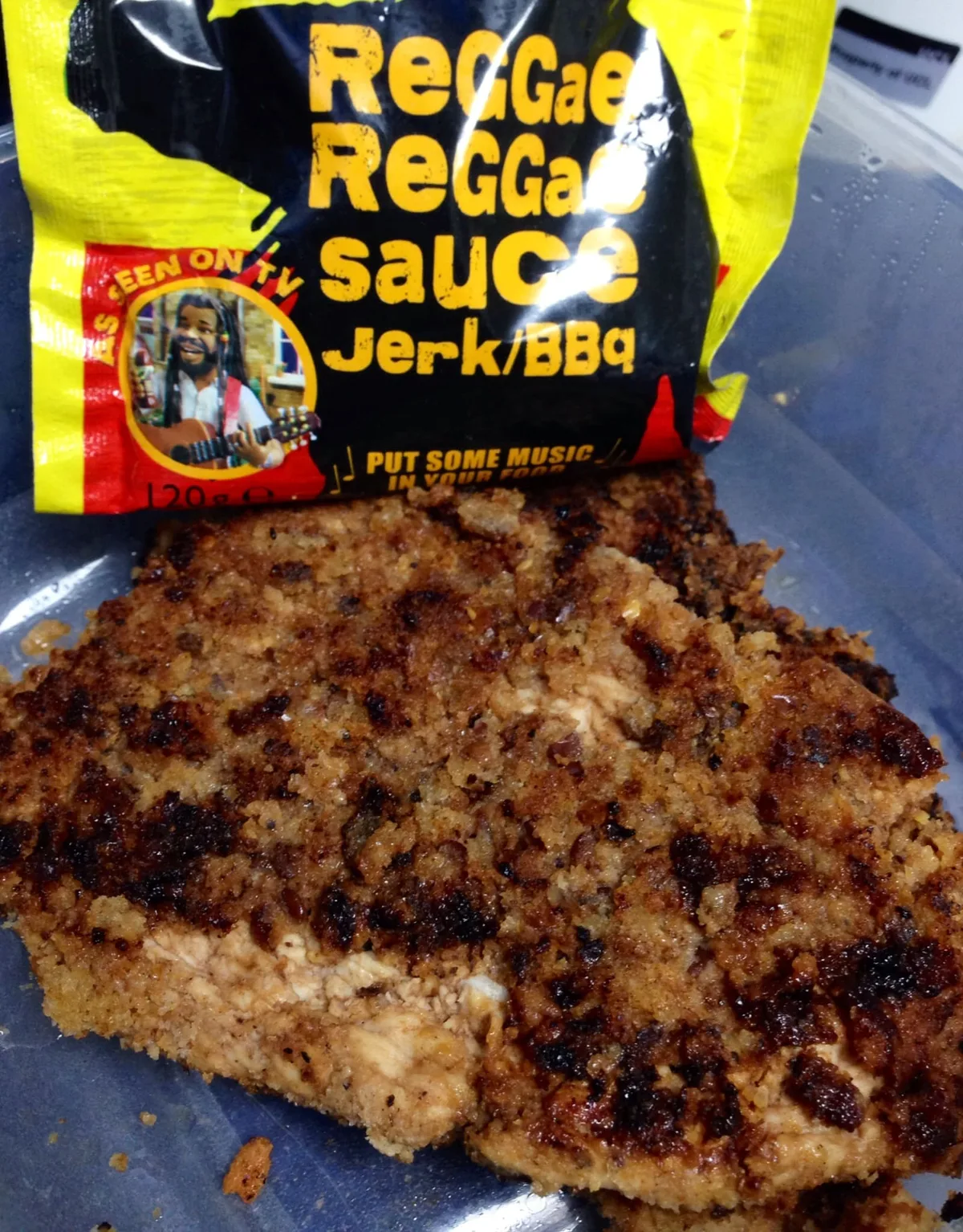 Easy Breaded Turkey with Reggae reggae sauce