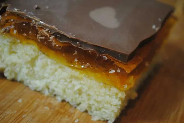 jaffa cake tray bake