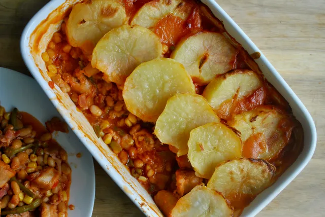 sausage and bean hotpot recipe - 1