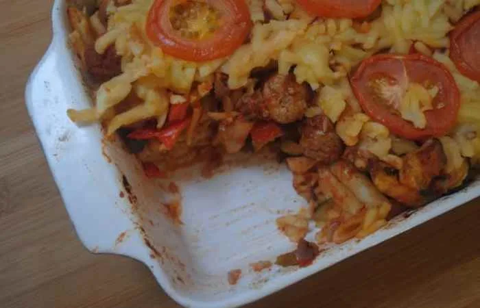 sausage pasta bake 4