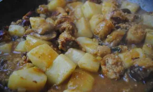sausage potato curry 1