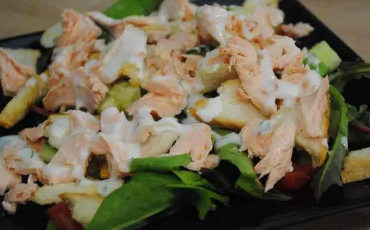 simple salmon salad recipe - 1