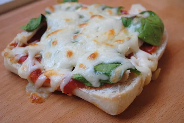 Chicken and Spinach Ciabatta Pizzas