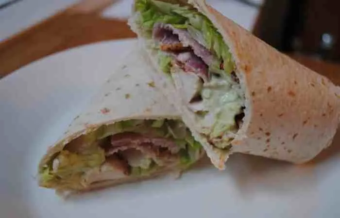 chicken, bacon, avocado wrap