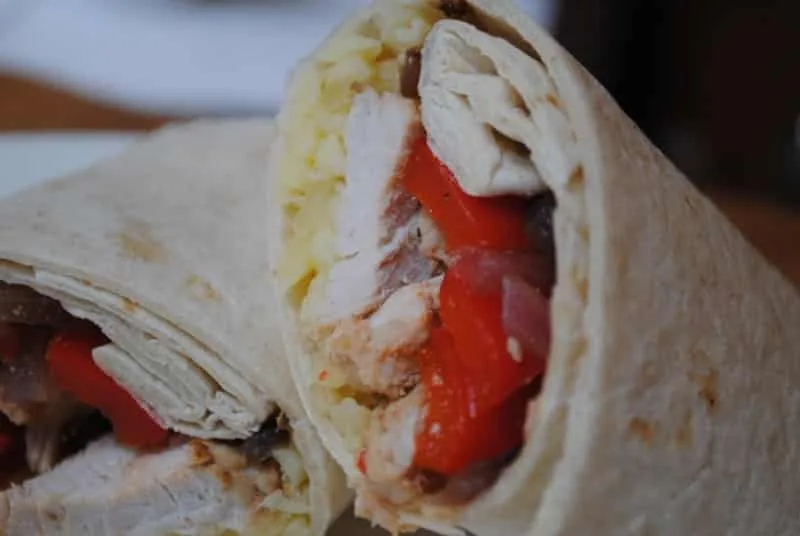 Hot and spicy chicken wraps recipe